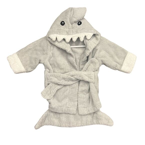 Like New Baby Aspen Shark Robe / Size 0-9 Months - Picture 1 of 4